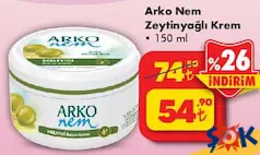 ARKO NEM ZEYTİNYAĞLI KREM 150 ML